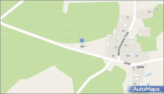 Jarentowskie Pole, Jarentowskie Pole, 996, mapa Jarentowskie Pole