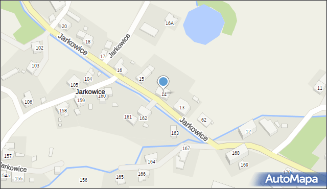 Jarkowice, Jarkowice, 14, mapa Jarkowice