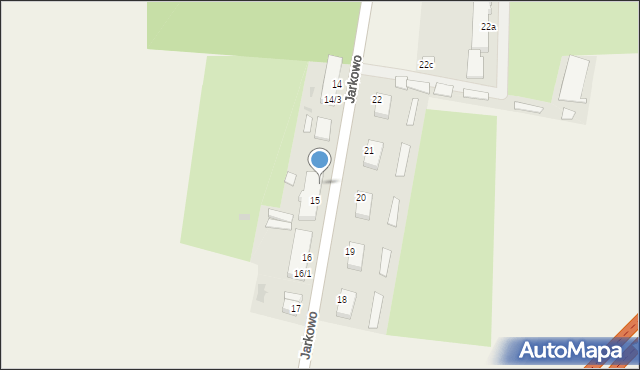 Jarkowo, Jarkowo, 15/3, mapa Jarkowo