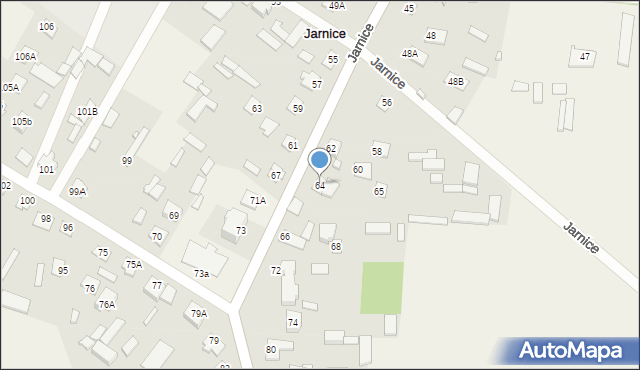 Jarnice, Jarnice, 64, mapa Jarnice