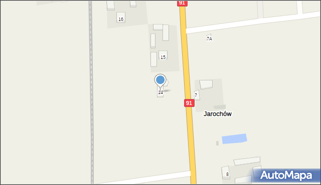 Jarochów, Jarochów, 14, mapa Jarochów