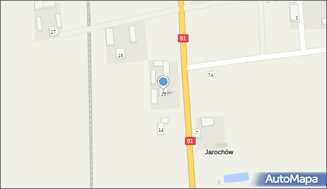 Jarochów, Jarochów, 15, mapa Jarochów
