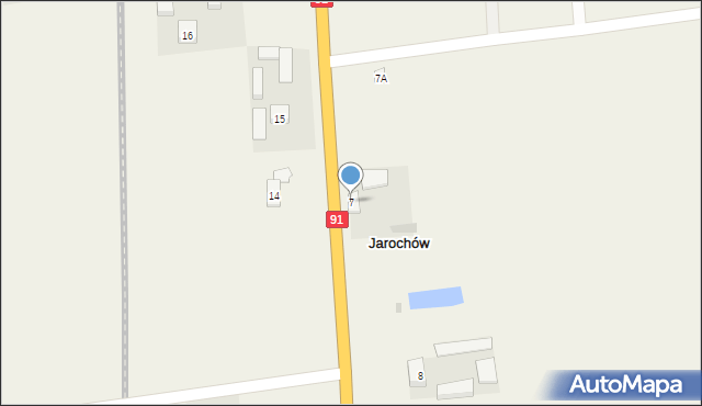 Jarochów, Jarochów, 7, mapa Jarochów