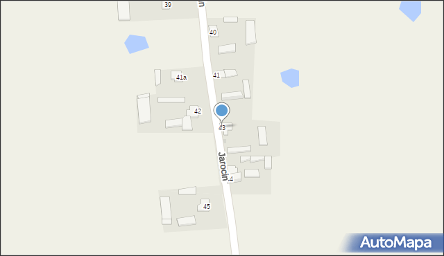 Jarocin, Jarocin, 43, mapa Jarocin