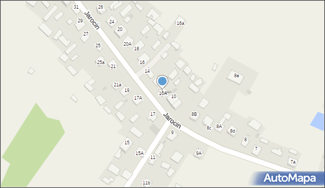 Jarocin, Jarocin, 10A, mapa Jarocin