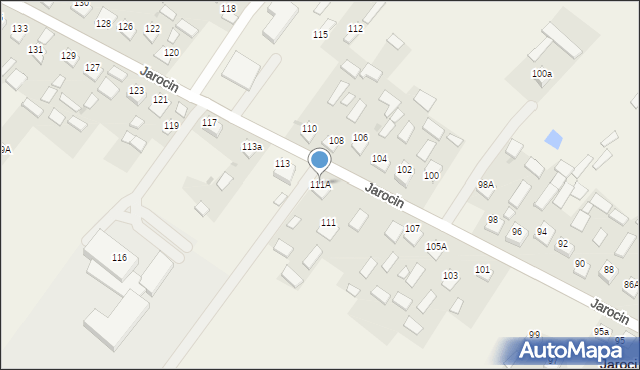 Jarocin, Jarocin, 111A, mapa Jarocin