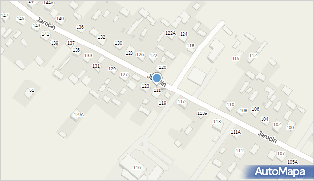 Jarocin, Jarocin, 121, mapa Jarocin