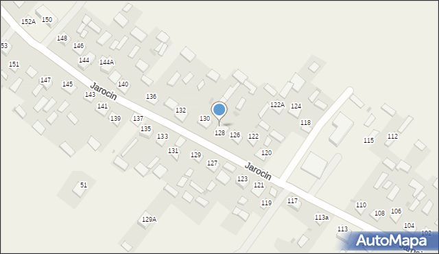 Jarocin, Jarocin, 128A, mapa Jarocin