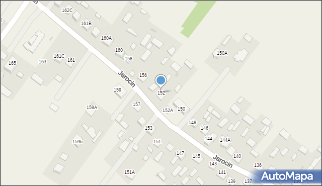 Jarocin, Jarocin, 152, mapa Jarocin