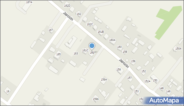 Jarocin, Jarocin, 161, mapa Jarocin