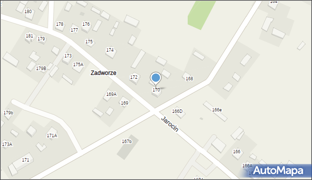 Jarocin, Jarocin, 170, mapa Jarocin