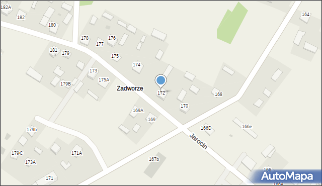 Jarocin, Jarocin, 172, mapa Jarocin