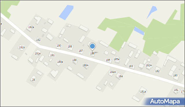 Jarocin, Jarocin, 186, mapa Jarocin