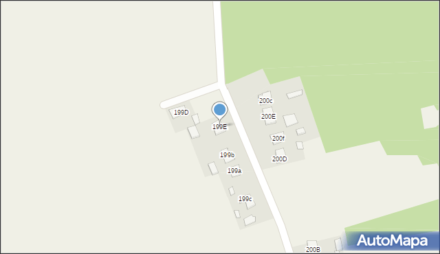 Jarocin, Jarocin, 199E, mapa Jarocin