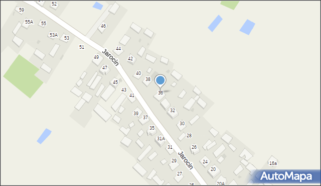 Jarocin, Jarocin, 36, mapa Jarocin