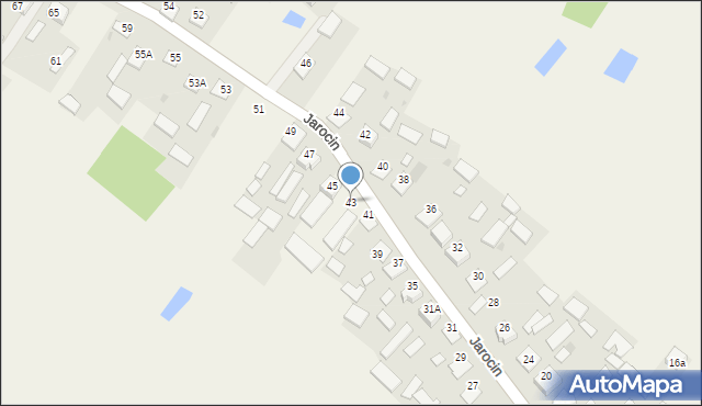 Jarocin, Jarocin, 43, mapa Jarocin