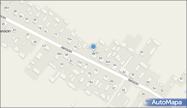 Jarocin, Jarocin, 68, mapa Jarocin