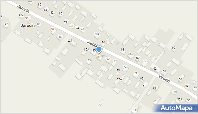 Jarocin, Jarocin, 81, mapa Jarocin