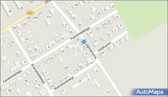 Jarocin, Jarmarczna, 11, mapa Jarocin