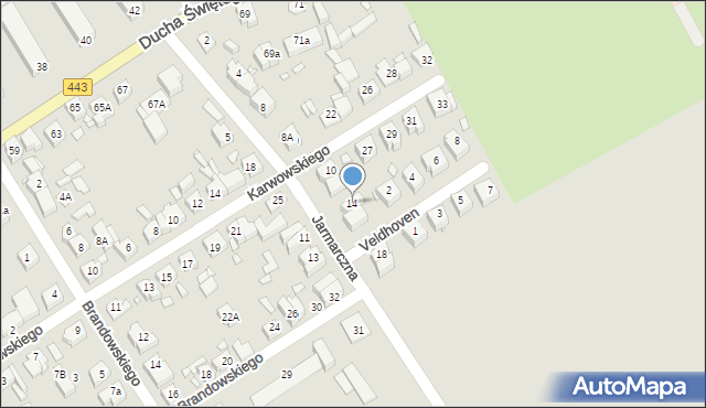 Jarocin, Jarmarczna, 14, mapa Jarocin