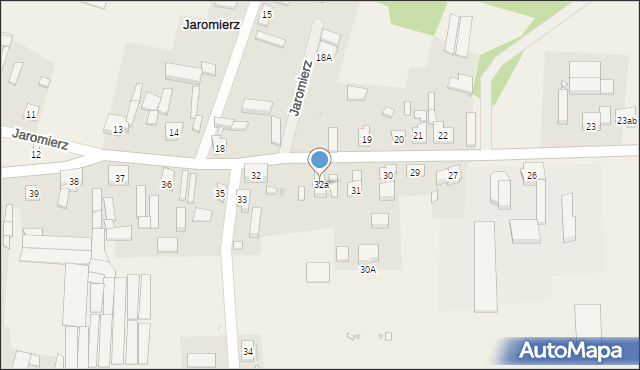 Jaromierz, Jaromierz, 32a, mapa Jaromierz