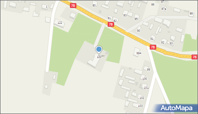 Jaronowice, Jaronowice, 121, mapa Jaronowice