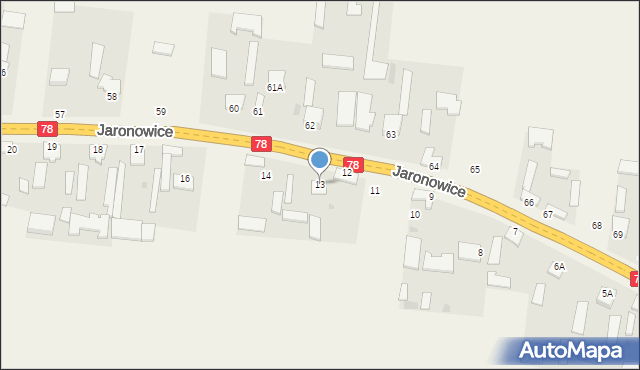 Jaronowice, Jaronowice, 13, mapa Jaronowice