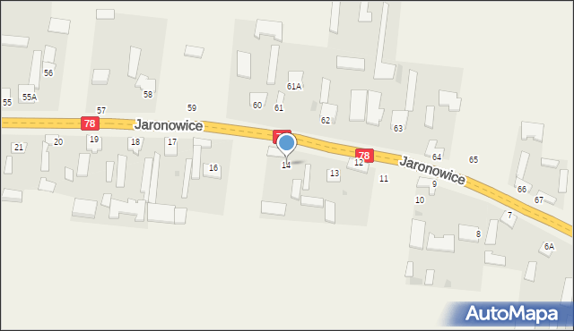 Jaronowice, Jaronowice, 14, mapa Jaronowice