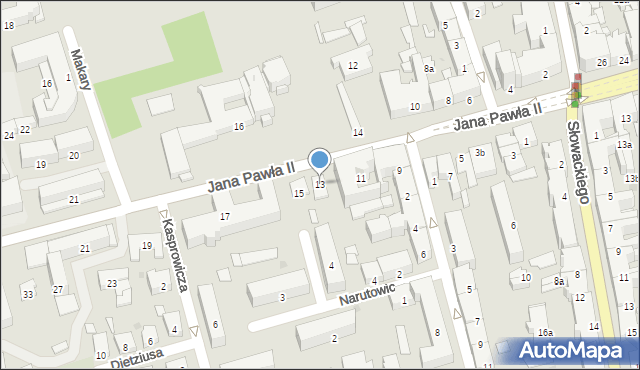 Jarosław, Jana Pawła II, 13, mapa Jarosławia