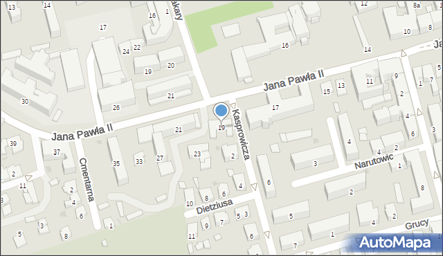 Jarosław, Jana Pawła II, 19, mapa Jarosławia