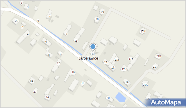 Jarosławice, Jarosławice, 13, mapa Jarosławice