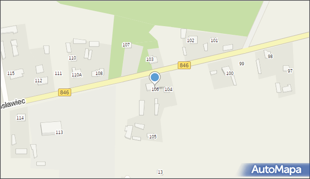 Jarosławiec, Jarosławiec, 106, mapa Jarosławiec