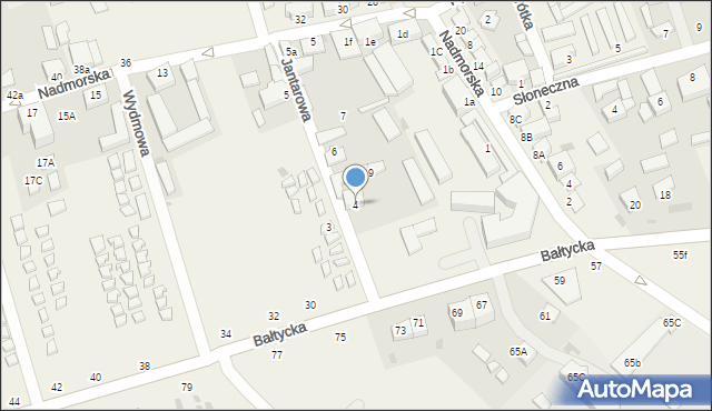 Jarosławiec, Jantarowa, 4, mapa Jarosławiec