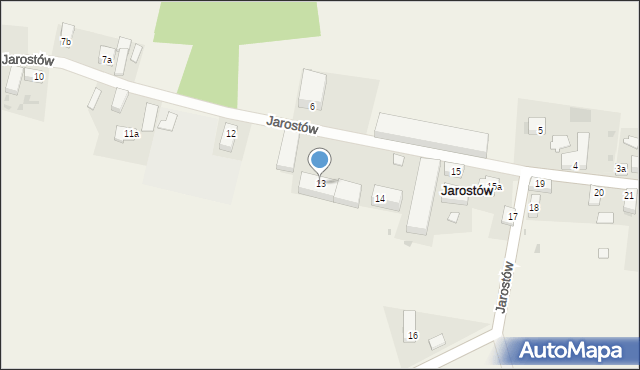 Jarostów, Jarostów, 13, mapa Jarostów