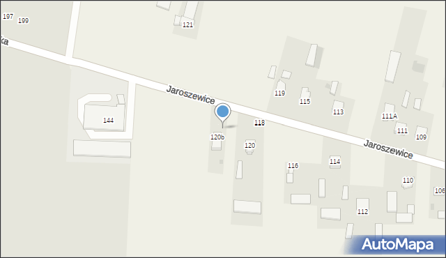 Jaroszewice, Jaroszewice, 120c, mapa Jaroszewice