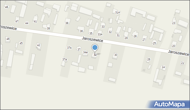 Jaroszewice, Jaroszewice, 34, mapa Jaroszewice