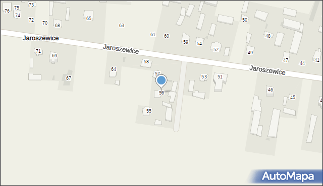 Jaroszewice, Jaroszewice, 56, mapa Jaroszewice