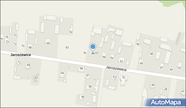 Jaroszewice, Jaroszewice, 60, mapa Jaroszewice