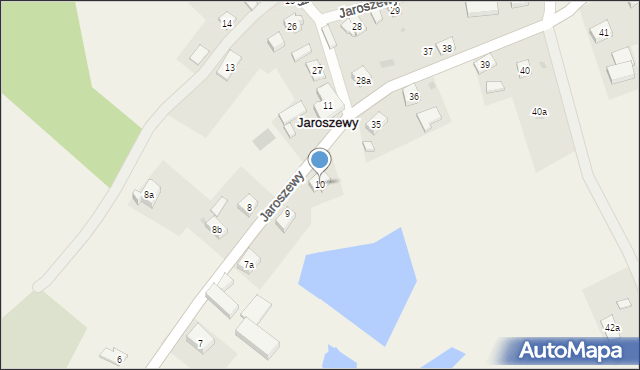 Jaroszewy, Jaroszewy, 10, mapa Jaroszewy