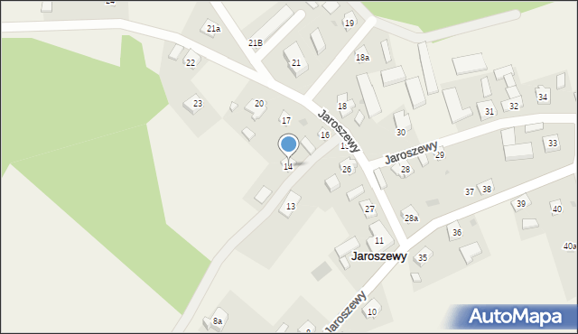 Jaroszewy, Jaroszewy, 14, mapa Jaroszewy