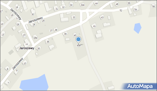 Jaroszewy, Jaroszewy, 40a, mapa Jaroszewy