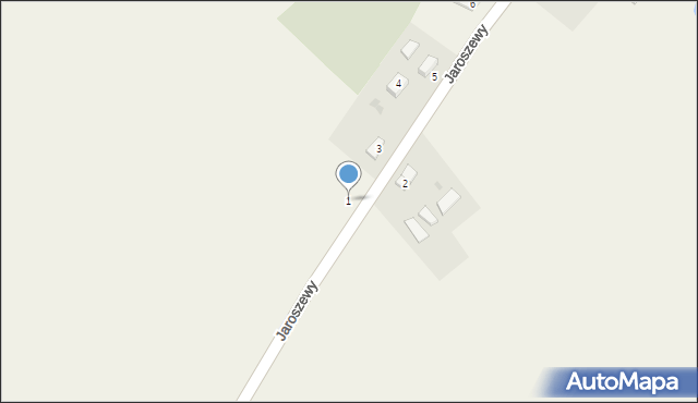 Jaroszewy, Jaroszewy, 1, mapa Jaroszewy