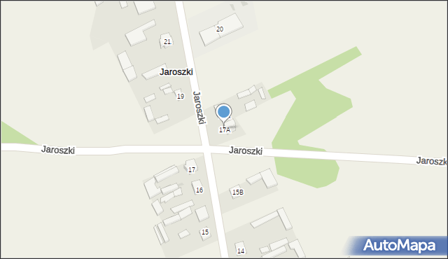 Jaroszki, Jaroszki, 17A, mapa Jaroszki