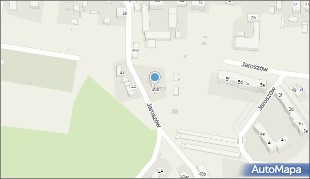 Jaroszów, Jaroszów, 40a, mapa Jaroszów