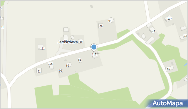 Jaroszówka, Jaroszówka, 112, mapa Jaroszówka