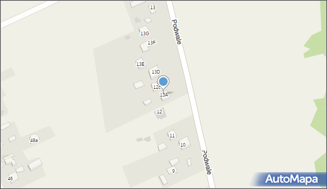 Jaroszyn, Jaroszyn, 13A, mapa Jaroszyn