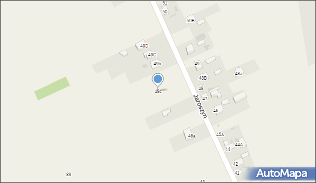 Jaroszyn, Jaroszyn, 48c, mapa Jaroszyn