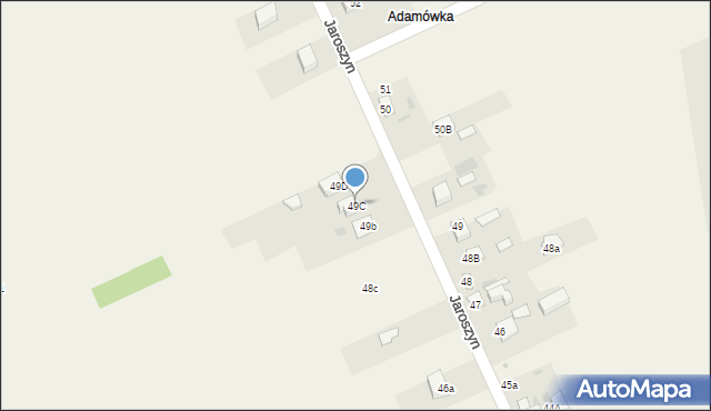 Jaroszyn, Jaroszyn, 49C, mapa Jaroszyn