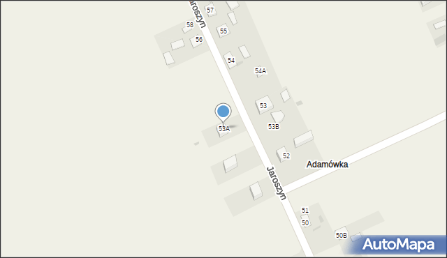 Jaroszyn, Jaroszyn, 53A, mapa Jaroszyn