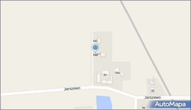Jarszewo, Jarszewo, 54B, mapa Jarszewo